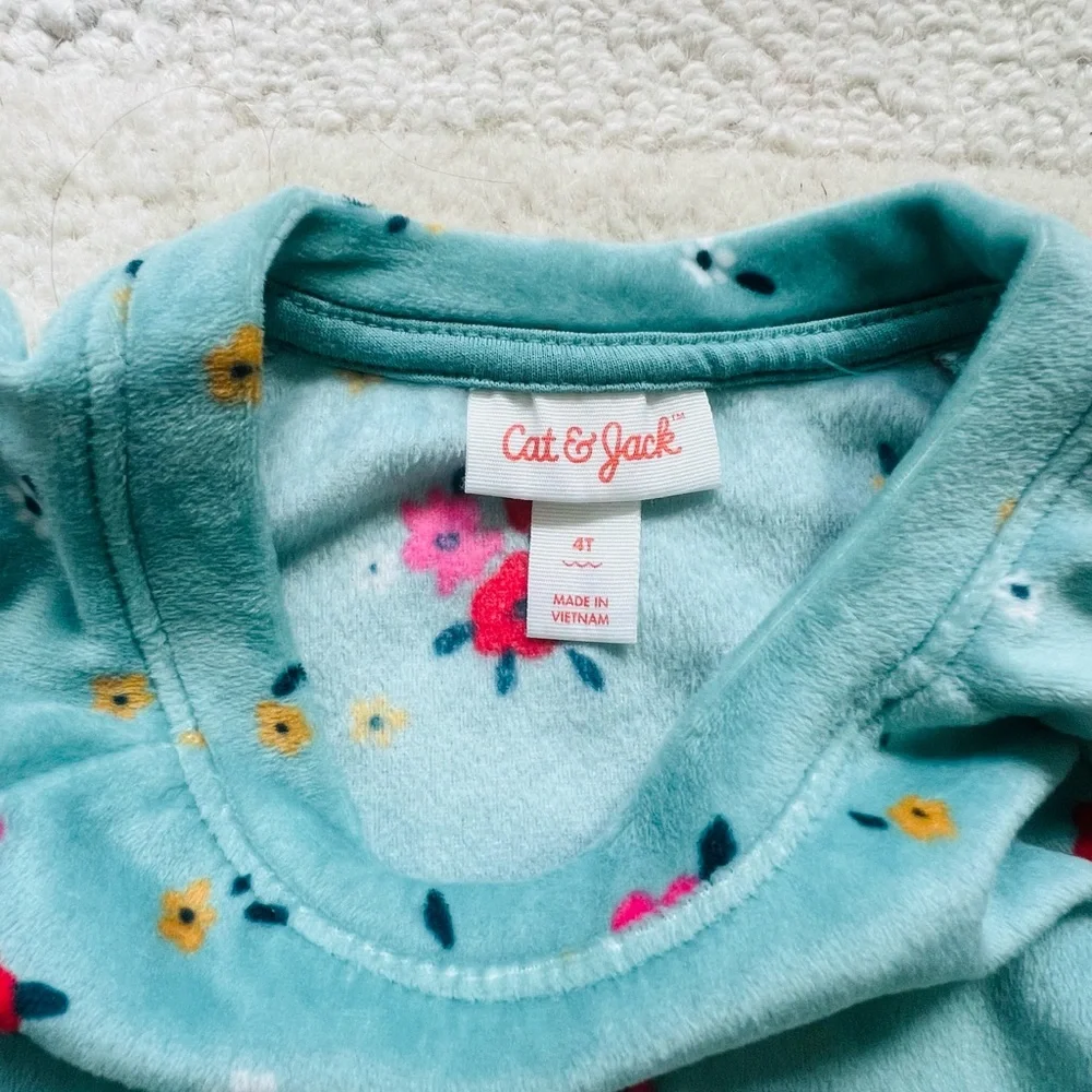 Old Navy yellow knit Cardigan & Cat & Jack Velour Sweatshirt size 4T